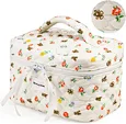 This aesthetic makeup bag can be used not only for makeup, but also for storage and travel, multi-purpose in one bag. This makeup bag can not only store cosmetics, but also electronic accessories, essential oils, jewelry headwear, etc.